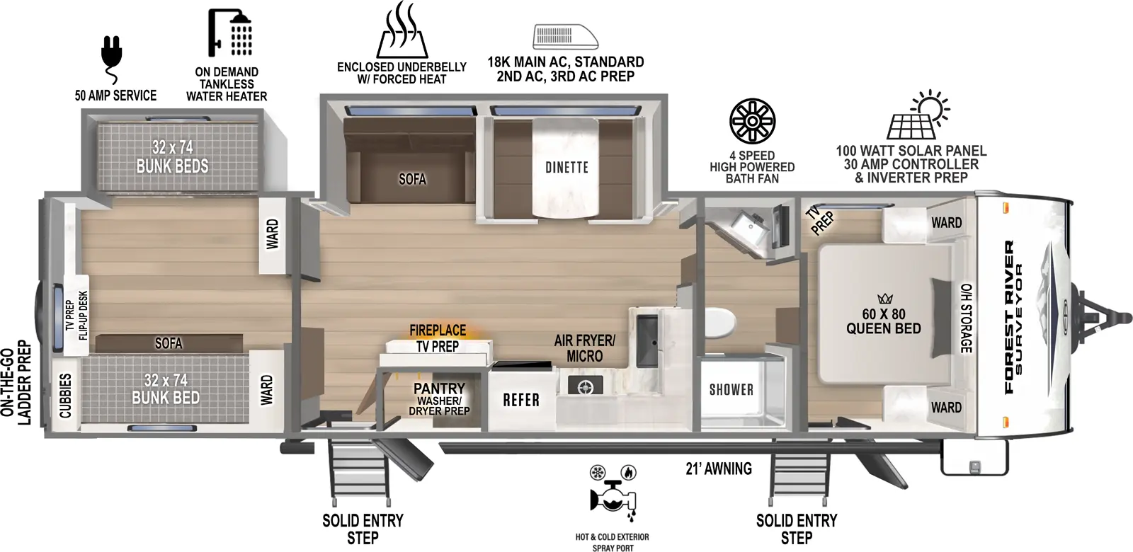 Surveyor Camp Series 32CAMP Floorplan